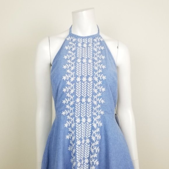Tularosa Otto Embroidered Chambray Mini Dress - Picture 7 of 9